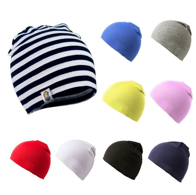 Шапка-бини унисекс для новорожденных мальчиков и девочек, двухслойная хлопковая, зимняя шапка для малышей