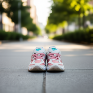 Sneakers de marque célèbre Balance 9060, dessus en cuir de vachette, respirantes, à lacets, chaussures de course et de marche, couleurs mélangées, motif en forme de cœur - Product Image 2