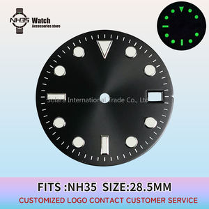 Esfera NH35 para relojes S Mods, movimiento NH35, efecto Sunburst, 28.5MM, esfera estéril, verde, accesorios para reloj <span class=keywords><strong>Submariner</strong></span> - Product Image 6