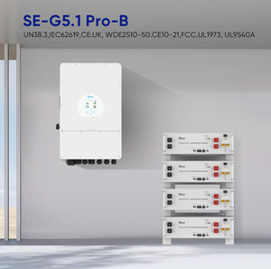 Bateria de Lítio Deye 5kwh 51.2V 100A SE-G5.1 Pro-B, Bateria Lifepo4 Deye 10kw 5kw para Sistema de Armazenamento de Energia Residencial - Product Image 4