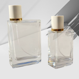 30ml 50ml 100ml Unique square Transparent Perfume Bottle with <strong>Diffuser</strong> <strong>Refillable</strong> Glass Bottles with Fine Mist Sprayer Packaging - Product Image 4