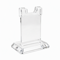 Support de reçus en acrylique personnalisé, transparent, avec clip, pour comptoir, support de notes, organisateur de factures de café, base d'affichage de bureau avec logo OEM, ensemble de panneaux de présentation pour magasin