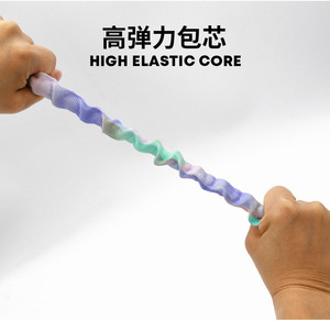 Correa de perro retráctil de color degradado, correa de cuerda al ras a prueba de explosiones de alta elasticidad para todos los perros - Product Image 5