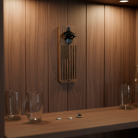 Ouvre-bouteille en bois de noyer avec aimant dissimulé, attrape-capsule magnétique, ouvre-bouteille artisanal en bois de noyer avec ouvre-bouteille intégré