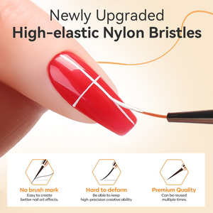 BORN PRETTY PRO 4 tailles de brosse à <span class=keywords><strong>ongles</strong></span> en nylon à haute élasticité <span class=keywords><strong>pour</strong></span> extension <span class=keywords><strong>UV</strong></span> <span class=keywords><strong>Gel</strong></span> Nail Pen Design Lines Brosse à <span class=keywords><strong>ongles</strong></span> acrylique - Product Image 3