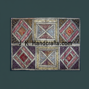 Antiguo Vintage Patchwork HERMOSO TAPIZ - Product Image 1