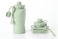 Gobelet pliable en silicone sans BPA, tasse de voyage pliable, anti-fuite, portable pour le camping en plein air, la randonnée
