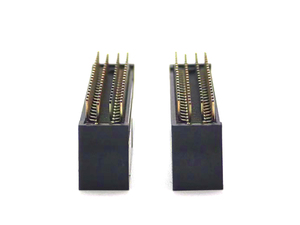 ขั้วต่อ PCB แบบกล่อง DIN 1.27*2.54 มม. แบบตัวผู้ แถวสี่แถว ตรง รูปทรงสี่เหลี่ยมผืนผ้า หน้าสัมผัสทองเหลือง ตัวเรือนไนลอน สูง 10.4 มม. 80 ขา - Product Image 3