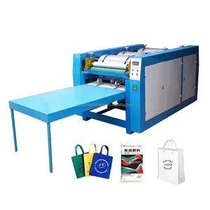 Túi in flexo Nhiều màu PP không dệt vải bốn màu máy in flexo phẳng máy in