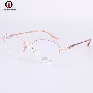 Kính mắt khung titan nguyên chất bán buôn nhà máy, chất lượng cao, kiểu nửa khung dành cho nữ - Product Image 6