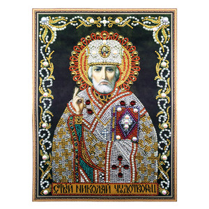 Pittura diamante all'ingrosso padrino cristiano pittura diamante cristallo 5D pittura diamante forma speciale fai da te - Product Image 1