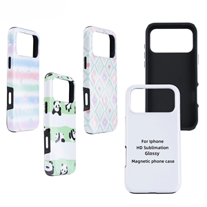 Custom DIY 3D Printed Sublimation Magnetic Coated <b>Phone</b> Case PC+TPU 2-in-1 Glossy Cover Anti-Fingerprint Waterproof Shockproof - Product Image 1