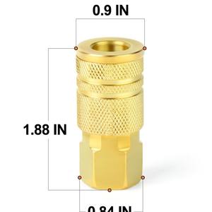 Acoplamientos Rápidos Estilo Americano de 1/4 NPT con Recubrimiento de Cobre, Soporte OEM Personalizado - Product Image 5