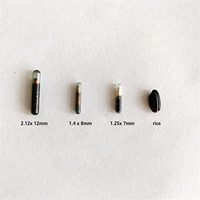 Étiquettes de micro-puces d'identification pour animaux de compagnie OEM&ODM d'usine, norme universelle 134,2 kHz FDX-B, taille plus petite 8 mm de longueur pour chiens, chats et petits animaux