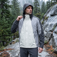 Veste longue imperméable réfléchissante avec fermeture éclair, coupe-vent à capuche pour hommes et femmes, vêtements de travail d'extérieur