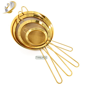 Colador de malla de acero inoxidable estilo INS, tamiz de cocina, mango de alambre, harina de té para hornear, Pasta, arroz, comida, colador de aceite, colador de Metal - Product Image 1