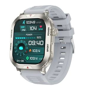 Reloj Inteligente ZW66 con Llamadas, Monitor de Ritmo Cardíaco, Contador de Pasos, Sueño, Presión Arterial, Temperatura Corporal, Linterna LED y Correa de Silicona - Product Image 2