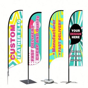 Flying Banners Stand Display Flagpole Feather <b>Flag</b> Teardrop <b>Flag</b> Banners for Outdoor Advertising - Product Image 1
