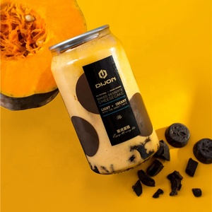 Factory direct PET plastic food can cake ice cream jar