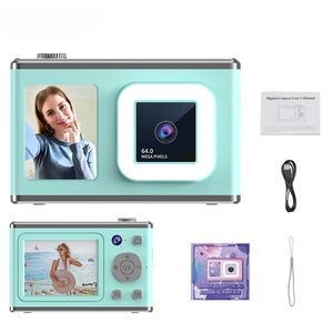 HD Mini Kid <strong>Camera</strong> Vlogging <strong>Video</strong> <strong>Camera</strong> 2.4-inch IPS Screen 180 <strong>Wide</strong> Angle Rechargeable Point &amp; Shoot for Outdoor Use - Product Image 1