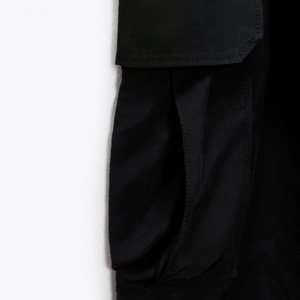 Pantalons cargo évasés à taille haute élastique pour femmes de haute qualité, mélange de lin, multi-poches, style sportif - Product Image 6