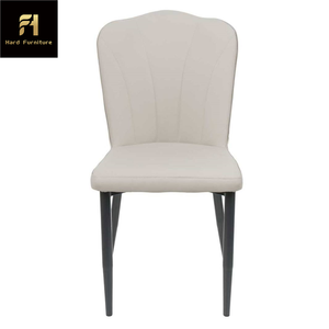 Bắc Âu hiện đại tối giản tiết kiệm không gian bàn ăn và ghế Ghế ăn kim loại hình quạt sang trọng thanh lịch - Product Image 5