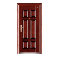 Porte extérieure en acier pour appartements ghanéens, anti-effraction, anti-UV et étanche, garantie 1 an, design transitoire