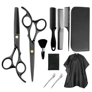 Hairdressing Scissors Set 11 Piece Stainless Steel 440C Professional Hair Cutting Thinning Trimming Beauty Tools Right Handed - Product Image 1