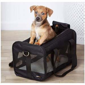 Nefes yumuşak taraflı <span class=keywords><strong>Xl</strong></span> katlanabilir taşınabilir moda tasarım siyah seyahat yavru köpek taşıyıcı Tote çanta kedi Pet çanta - Product Image 6