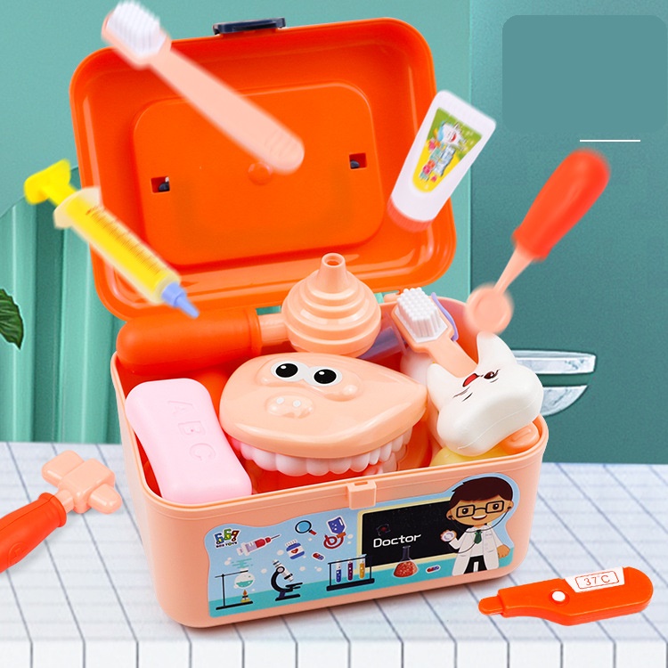 Детский игровой домик, игрушка, шприц для доктора, стетоскоп, контейнер, коробка для мальчиков и девочек, игрушки для детей