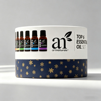 Emballage de flacon de parfum personnalisé biodégradable, boîte ronde, ensemble d'huiles essentielles, emballage cadeau, tube en carton, emballage en papier