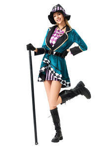 Disfraz de Halloween de Circo, Alicia, Sombrerero Loco, Mago Adulto, Disfraces para Actuaciones, Discoteca, Entrenador de Animales, Disfraces de Escenario, Carnaval - Product Image 6