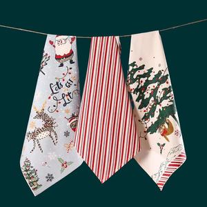2024 Chất Lượng Cao Giáng Sinh Terry Nhà Bếp Bán Buôn Tùy Chỉnh 100% Bông Waffle Thêu Nhà Bếp Trà Khăn Khăn - Product Image 2