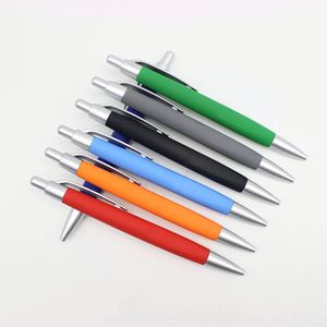 09 Factory Production Cheap Matte Rubber Advertising Plastic Ballpen Promotional Gift Ballpoint <b>Pen</b> With Custom Logo - Product Image 3