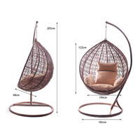 Chaise balançoire moderne suspendue en acrylique, prix bon marché, intérieur extérieur, bambou patio jardin rotin osier oeuf balançoire chaise transparente
