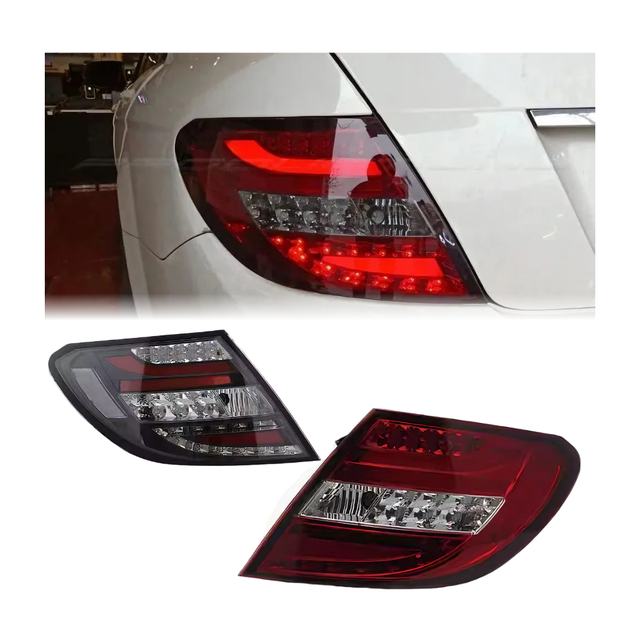 C-Class W204 Taillights 2007-2014 LED Upgrade Rear Lights Brake Reverse Tail Lamp Modified Dynamic Turn Signals for Benz