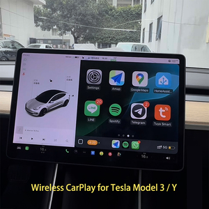 Module adaptateur automatique sans fil <span class=keywords><strong>Apple</strong></span> <span class=keywords><strong>CarPlay</strong></span> et Android sans délai pour <span class=keywords><strong>Tesla</strong></span> modèle 3 modèle <span class=keywords><strong>Y</strong></span> Interface de caméra de mise à niveau du tableau de bord - Product Image 1