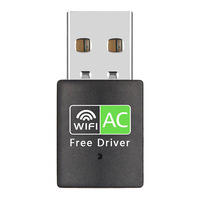Tarjeta de Red Inalámbrica USB de Doble Banda 600M sin Controladores para Laptop, Receptor de Señal WiFi Externo