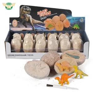 Pädagogisches Dinosaurierspielzeug-Ausgrabungs set 12 Dinosaurier-Eier-Dig-Kit für Kinder