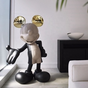 สเปรย์เรซินที่กําหนดเองเคลือบและประติมากรรมมิกกี้เมาส์ไฟฟ้าและรูปปั้นสําหรับตู้โชว์โฮมออฟฟิศศูนย์การค้าตกแต่ง - Product Image 6