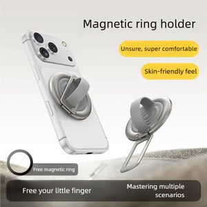 Magnetic <b>Phone</b> <b>Stand</b> Liquid Silicone Strong Magnet Multi Angle Adjustable Portable <b>Phone</b> <b>Holder</b> for Desktop Car Handheld - Product Image 3