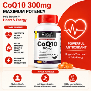 Fabricante de Marca Privada, Suplemento de CoQ10 300 mg, Aumenta la Función Cognitiva, Cápsulas Blandas de CoQ10 Dietéticas para Hombres y Mujeres - Product Image 6