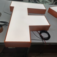 Logo d'entreprise RBS personnalisé, enseigne publicitaire LED rétroéclairée 3D, lettres LED, affichage du logo d'entreprise, enseigne lumineuse pour entreprise