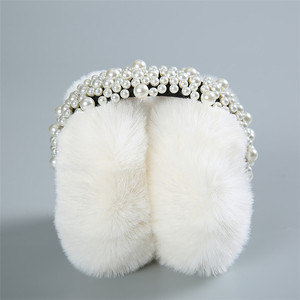 High Quality Keep Warm <strong>Women</strong> Pearl Fur <strong>Earmuffs</strong> for Winter 2020 - Product Image 1
