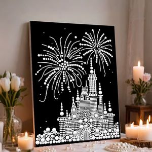 Dipinto di Perle Fai-da-Te per Decorazione Casa, Autoadesivo, Regalo Festivo per Matrimoni, Natale, Amici, <span class=keywords><strong>Pittura</strong></span> Decorativa - Product Image 4