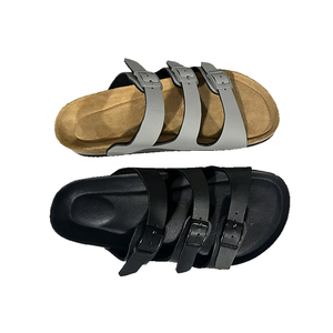 White Double Buckle Slides Slippers Open Toe Flat <b>Sandals</b> PVC Casual Beach Outdoor Unisex - Product Image 2