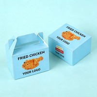 Boîtes à emporter en papier kraft, impression à l'encre de soja, contenants pour hamburgers, logo personnalisé disponible pour poulet frit, restauration rapide, directement de l'usine