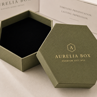 Boîte cadeau rigide carrée de luxe personnalisée avec logo, écologique, recyclable, en feuille d'or texturée, gaufrage mat pour bijoux