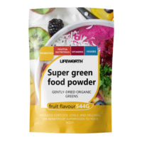 Poudre de fruits et légumes super verts Lifeworth Health, mélange de probiotiques transfrontaliers, spiruline, chlorelle, super mélange de poudres vertes