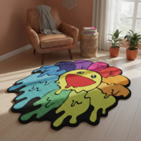 Dropshipping Fashion Modern Custom N'importe quelle forme Design Area Die Cut Hand Made Tufting Anime Tapis et Tapis avec logo